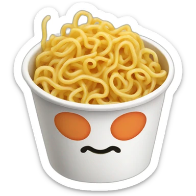 buldak noodles cup sticker