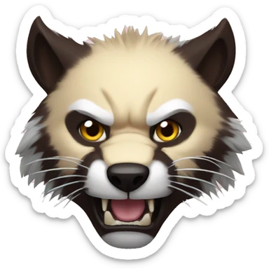 feral wolverine sticker