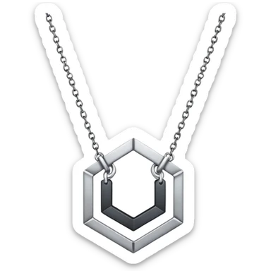 hipster necklace sticker