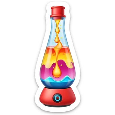 Lava lamp sticker