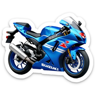 Deep pearl blue #2 Suzuki GSXR 750 sticker