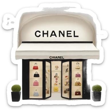 Chanel boutique sticker