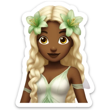 lilies fairy  sticker