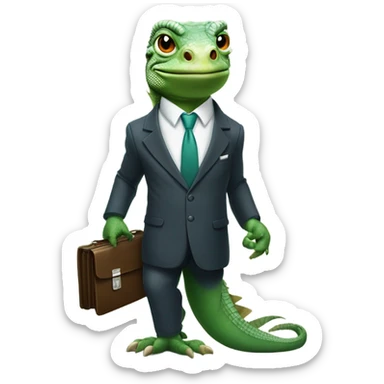 capitalist-iguana sticker