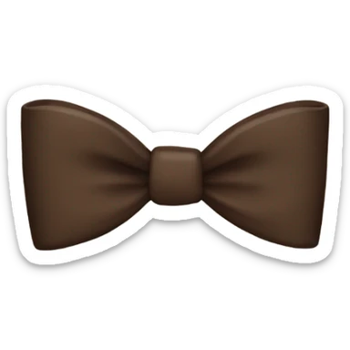 Cool dark Brown bow sticker