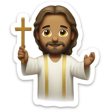 jesus bein baptism sticker