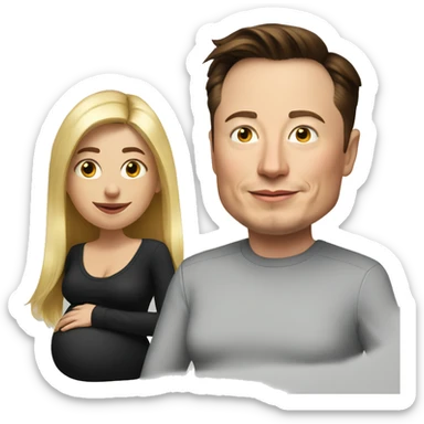 Elon musk pregnant  sticker