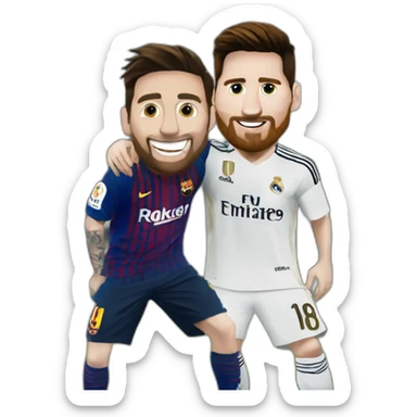 Messi en el real Madrid sticker