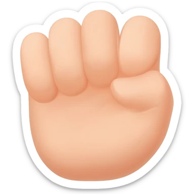 hand sign that clinches all 5 fingers together sticker