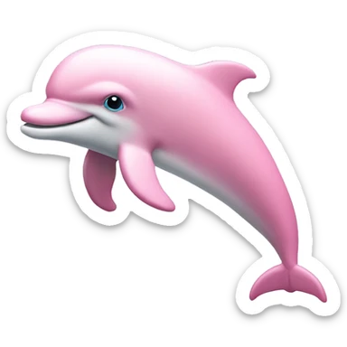 Pastel-pink-colors-dolphin sticker