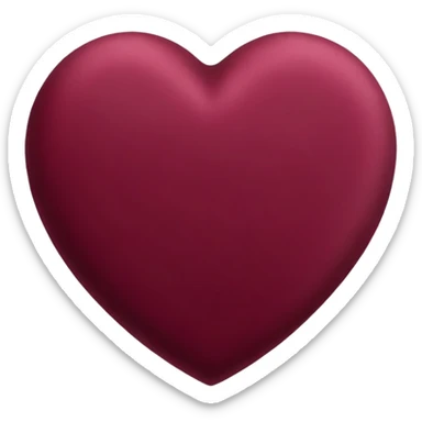 Cuore bordeaux sticker