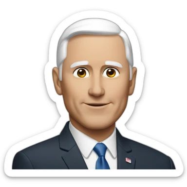 Mike Pence official portray sticker
