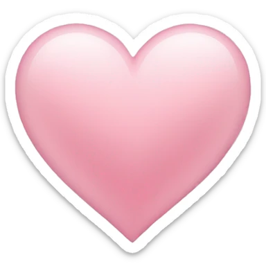 Light pink heart sticker