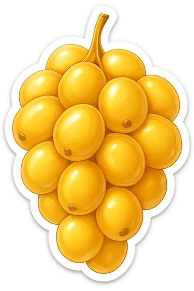 CELLULA DI GRASSO (ADIPOCITA) GIALLA A GRAPPOLO sticker