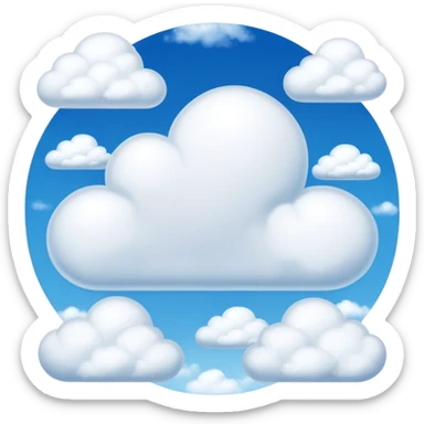chanel logo sky clouds  sticker