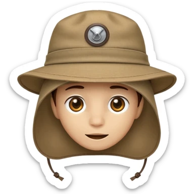 safari hat sticker