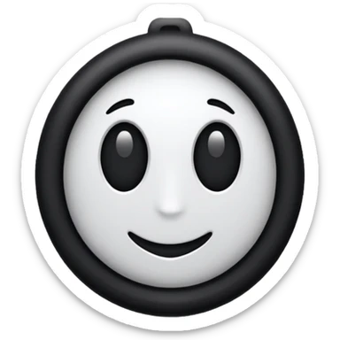 Deixe esse emoji "🩺" preto e branco  sticker