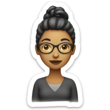 UI/UX designer woman sticker