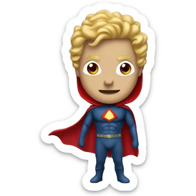 super homelander from "the boys" series with red eyes  sticker