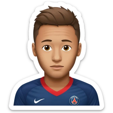 Nry dribbling With a psg Shirt in 2018 sticker