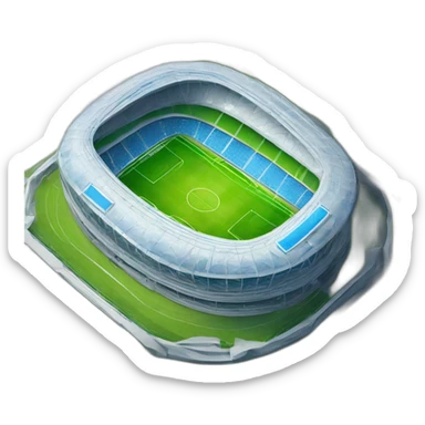 champions league soccer stadium sticker