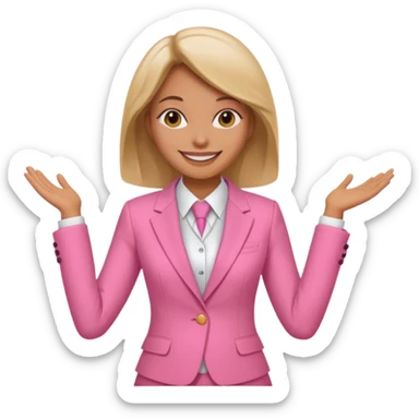 Woman dressed as pink panther sticker