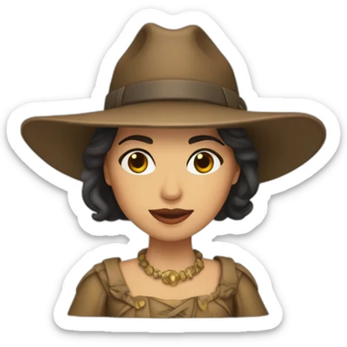 Ana castela de boné sticker