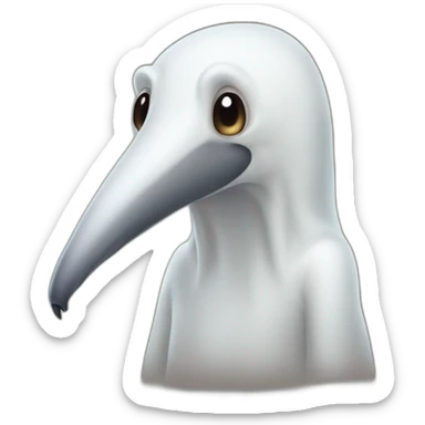 Ghost anteater sticker
