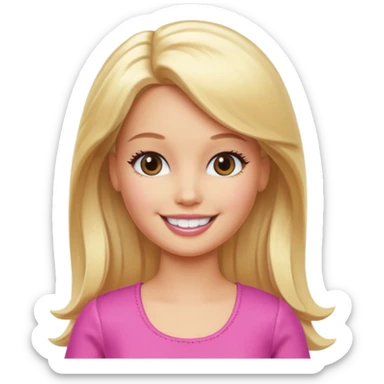 Barbie Emoji sticker