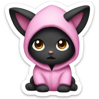 Kuromi in pink sticker