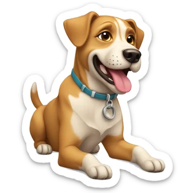 Dog happy sticker