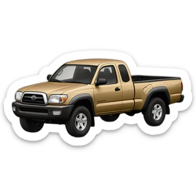 2003 Toyota Tacoma ext cab 2wd with sand paint sticker