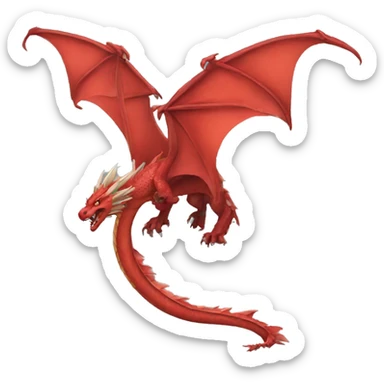 Dragón rojo  sticker