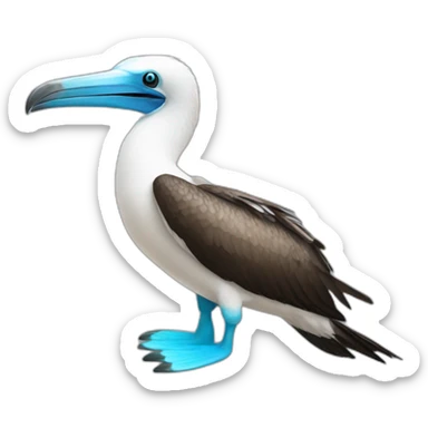blue footed booby sticker