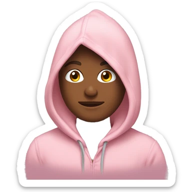 Light pink hoodie sticker