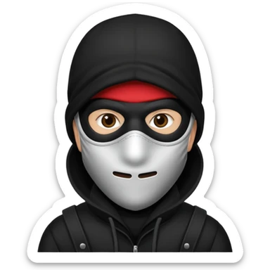 Bank robber sticker