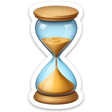 colored hourglass sticker