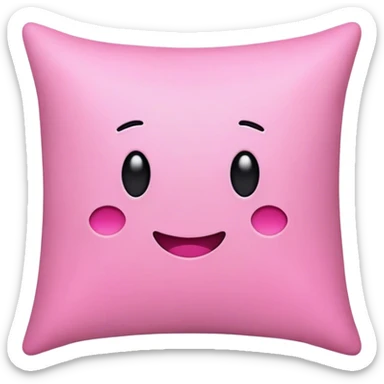 Bow pink pillow  sticker