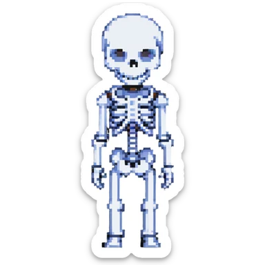 Sans from Undertale, skeleton character sticker