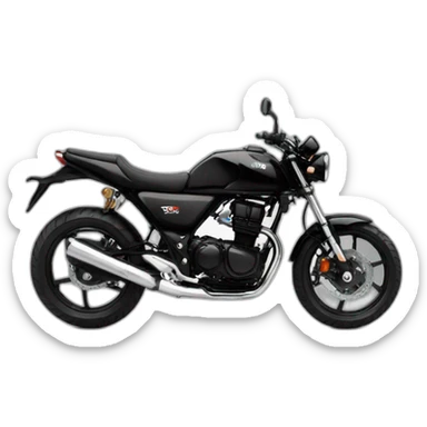 Vtr250 motorbike black sticker