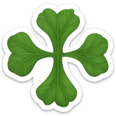 trébol de 5 hojas sticker