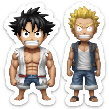 luffy en gear fourth sticker