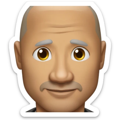 Vladimir Poutine qui fronce un sourcil comme Dwayne Johnson sticker