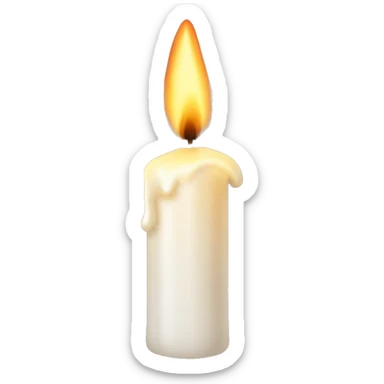 christmas candle sticker