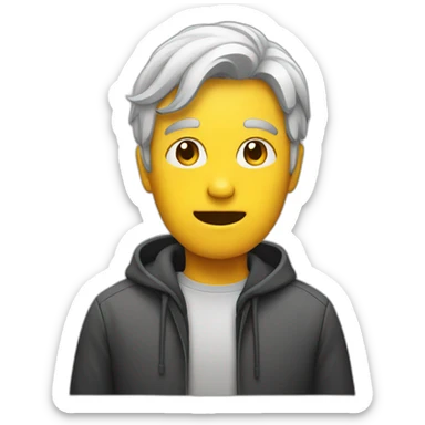 person having an idea sticker