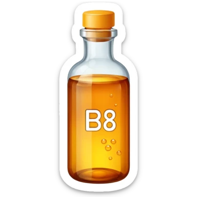 Vitamin b9 in a bottle sticker