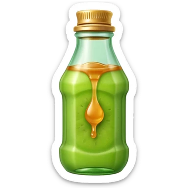 Thin tip squeeze bottle with honeydew jam sticker