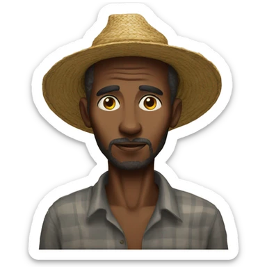 Somali farmer poor sticker