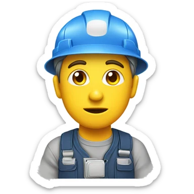 Sweating electrician working sticker
