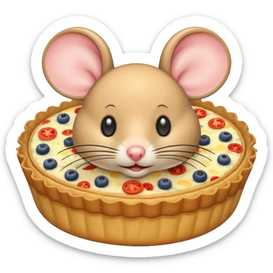 A mouse quiche sticker